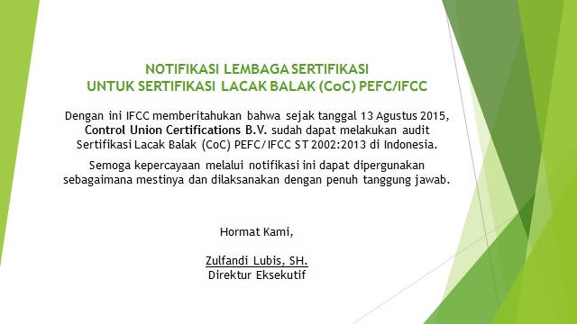 Notifikasi CoC CU 1382015 Ina